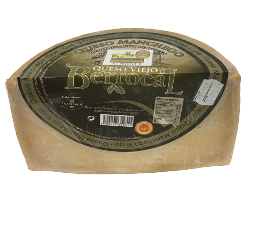Queso Manchego Viejo D.O. Berrocal 1/2 Pieza 1,5Kg Aprox