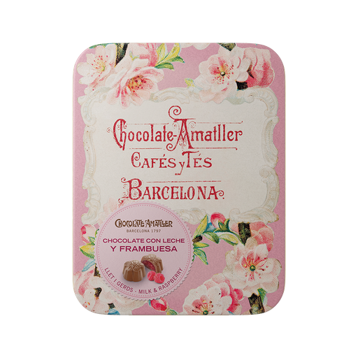 Flores Con Leche Y Frambuesa Chocolate Amatller