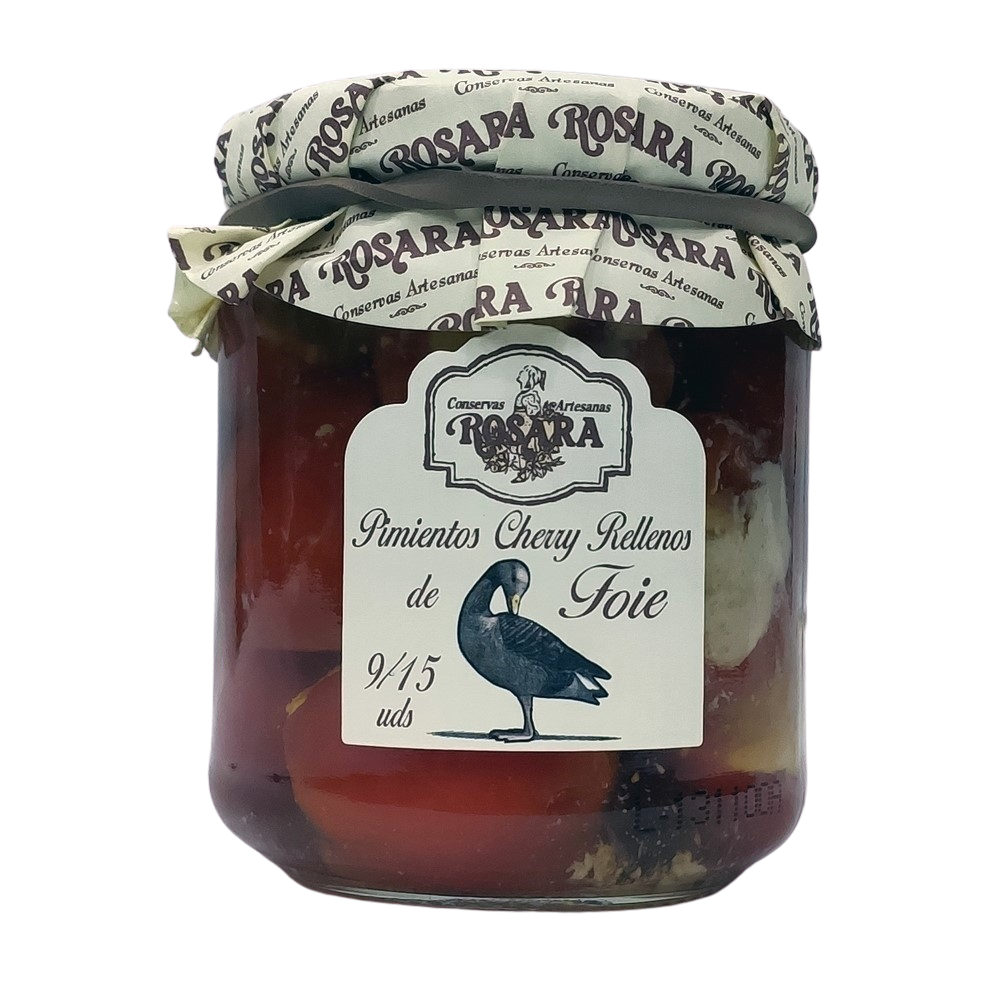 Pimientos Cherrys Reñenos de Foie 185Gr