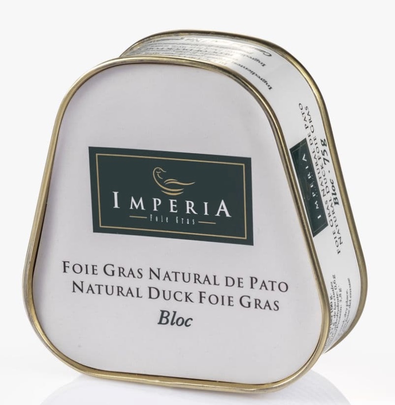 Bloc Foie Gras Natural de Pato Natural 75Gr Imperia