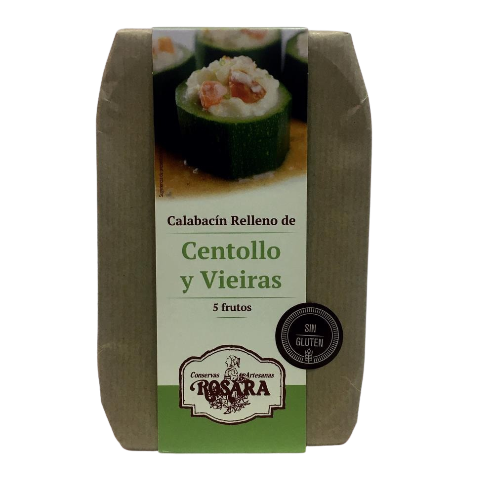 Calabacín Relleno de Centollo Y Vieiras 250 g