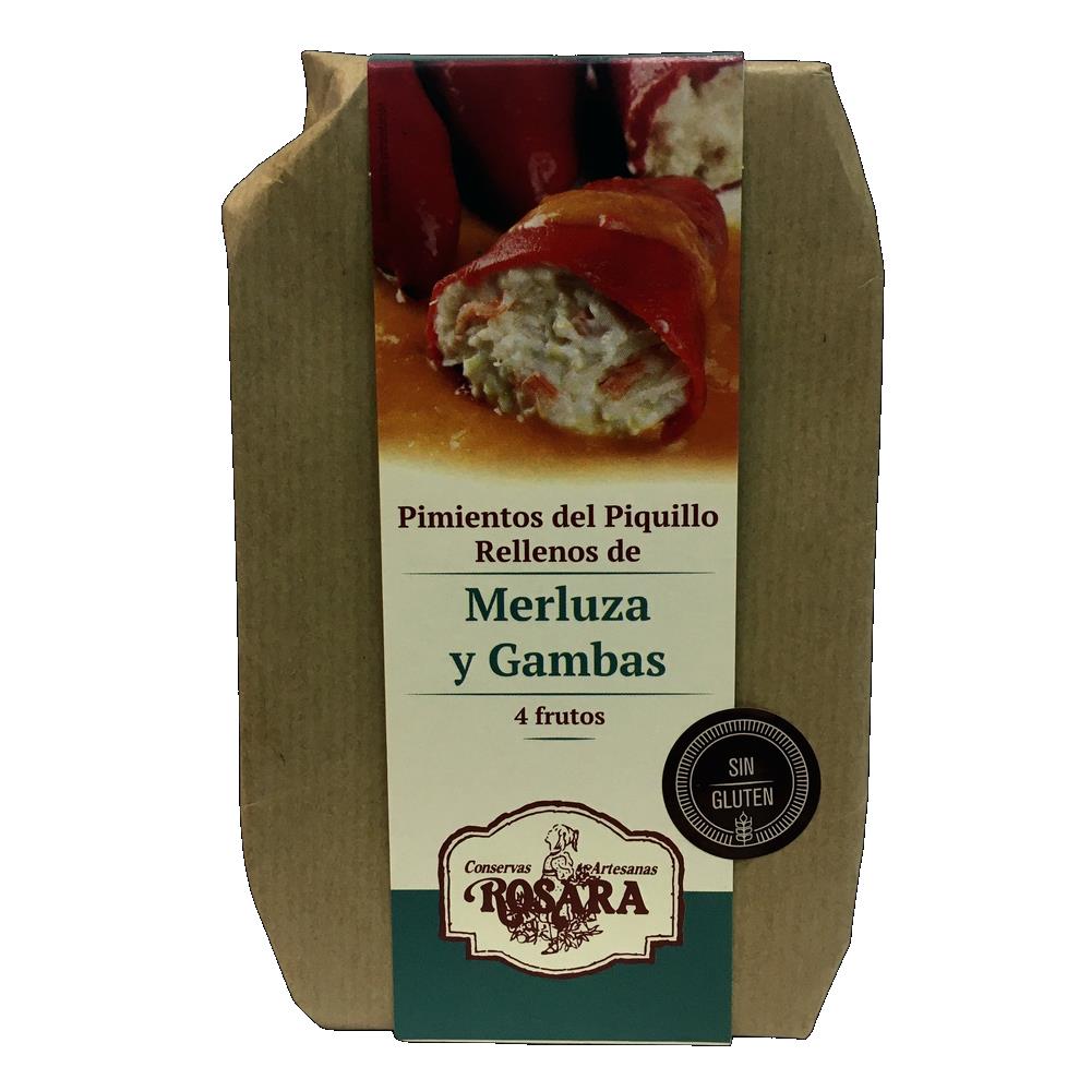 Pimientos Del Piquillo Rellenos De Merluza Y Gambas 250 G