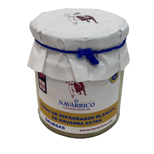 Yemas extra gruesas de espárrago blancos de navarra 230gr