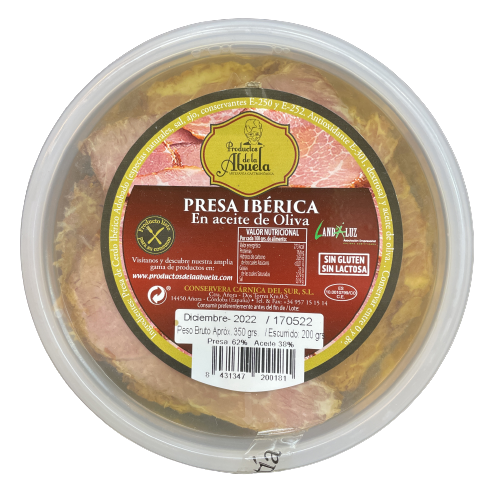 Presa ibérica en aceite de oliva 350g