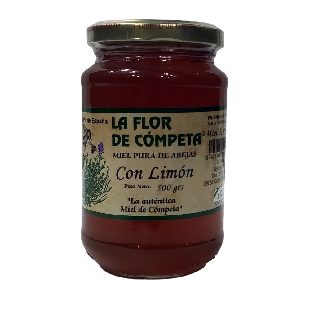 Miel Pura de Abeja de Cómpeta con Limón 500 Gr