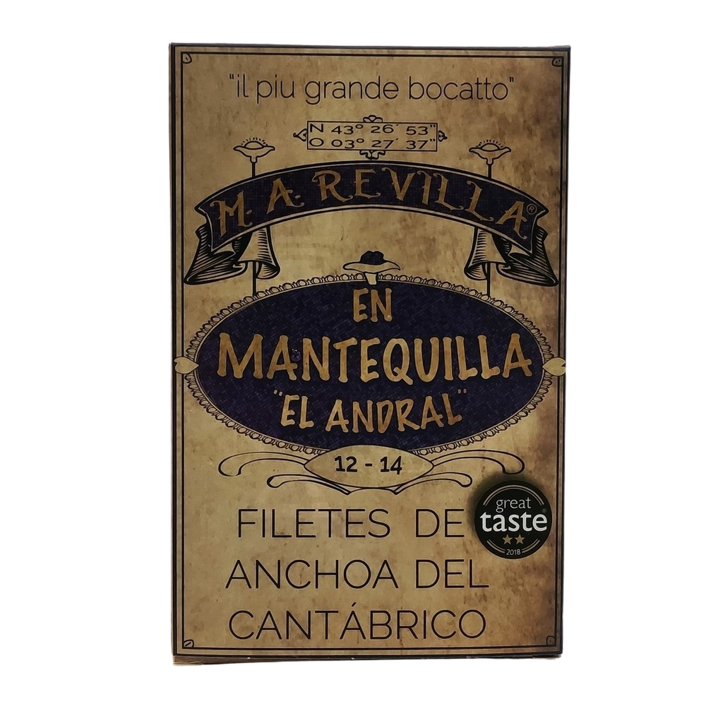 Filetes de Anchoas en Mantequilla 12-14 Filetes 120 g