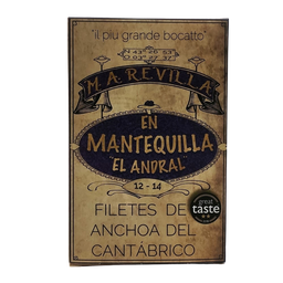 [CJ-0276] Filetes de Anchoas en Mantequilla 12-14 Filetes 120 g