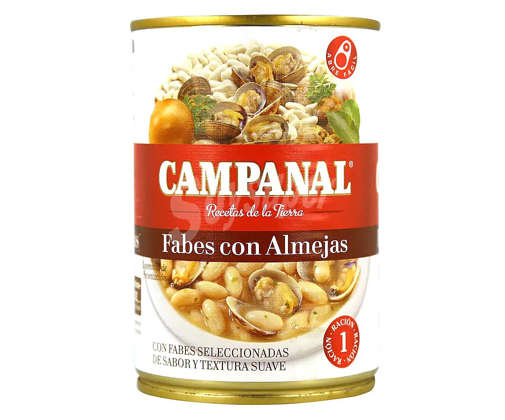 Fabes con Almejas Campanal 425 g