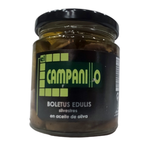 Boletus Edulis Silvestres en Aceite de Oliva 220Gr El Campanillo