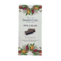 [CJ-0575] Chocolate 99% Cacao Simón Coll 85Gr