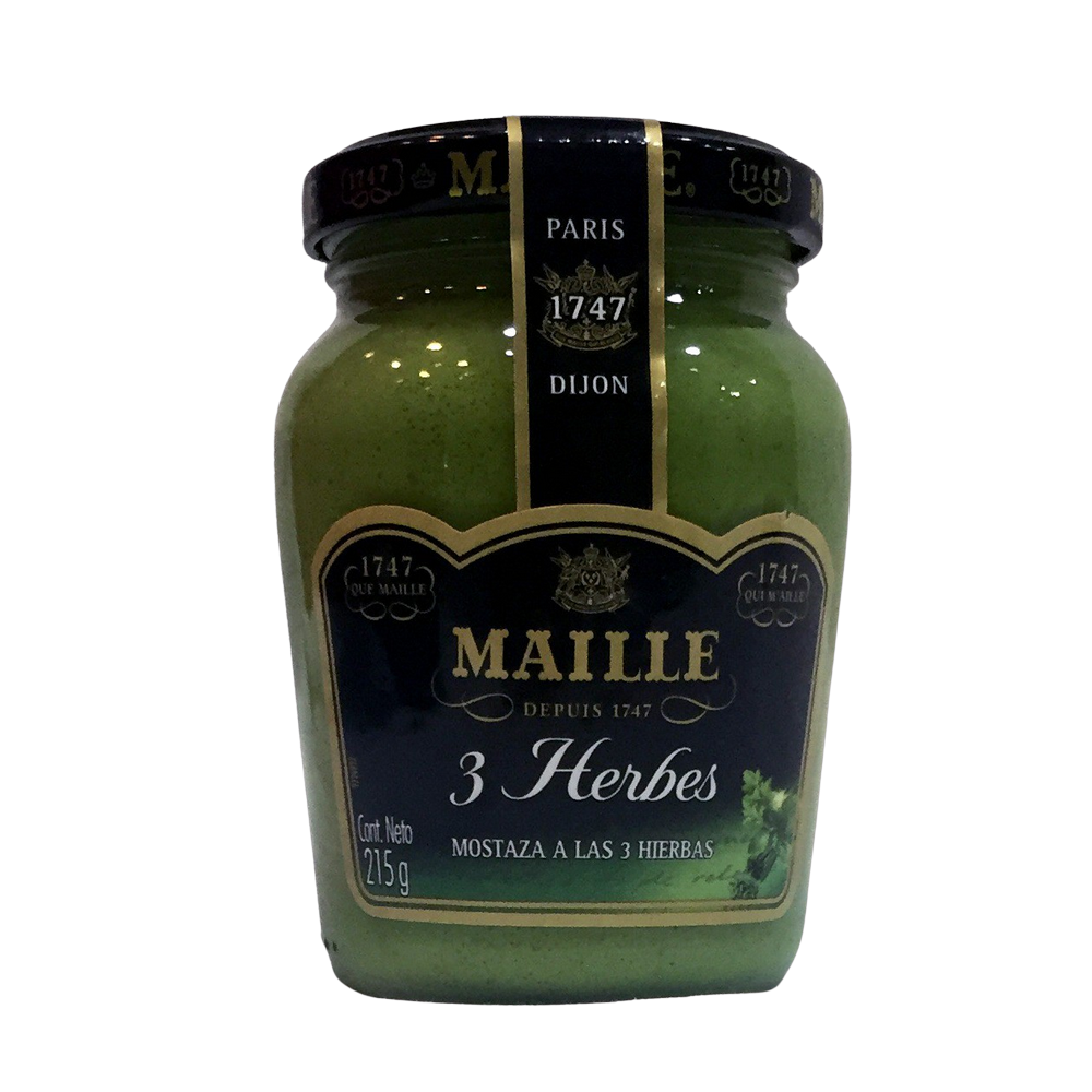 Mostaza Maille a las 3 Hierbas 215 g