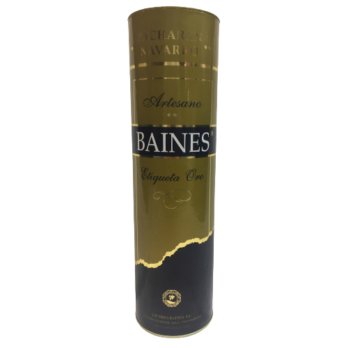 Pacharán Baines etiqueta oro navarra 70cl