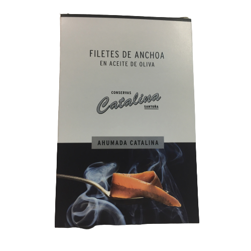 Filetes de anchoas ahumadas catalina 12/14 filetes 110g