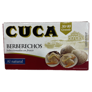 Berberechos 30/40 grandes al natural 115g