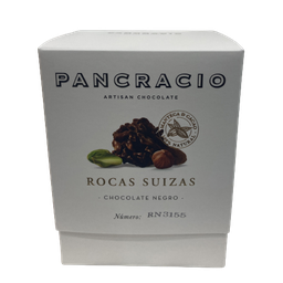 [CJ-1094] Caja Rocas Suizas chocolate negro 140gr