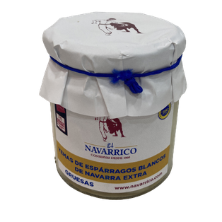 Yemas extra gruesas de espárrago blancos de navarra 230gr